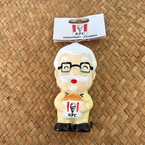 Colonel Sanders Holiday Ornament - White and Red